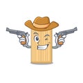 Cowboy wooden cutting board character cartoon