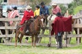 Cowboys from the Andes sitting on the fence