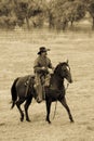 Cowboys at Annual Custer State Park, South Dakota, Buffalo Roundup Royalty Free Stock Photo