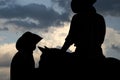 Cowboys in Big Sky Country Royalty Free Stock Photo