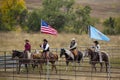 Cowboys and Cowgirls at Annual Custer State Park, South Dakota, Buffalo Roundup Royalty Free Stock Photo