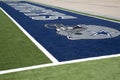 Cowboys helmet on the field