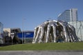 Cowboys huddle sculpture in Ford center Frisco Royalty Free Stock Photo