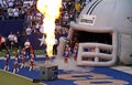 Cowboys Pregame Cheerleaders Pyrotech Royalty Free Stock Photo