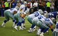 Cowboys Romo Offensive Line Royalty Free Stock Photo