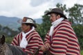 Cowboys in traditional wear in Ecuador