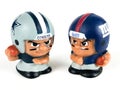 Cowboys vs. Giants Li`l Teammates Toy Figures Royalty Free Stock Photo