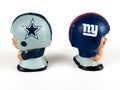 Cowboys vs. Giants Li`l Teammates Toy Figures Royalty Free Stock Photo