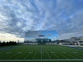 Cowboys World Headquarters practice fields with Krureg-DP headquarters behind.