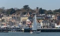 Cowes, Isle of Wight, England, UK. The town overlooking the River Medina. Royalty Free Stock Photo