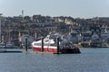 Fastcat passenger ferry berthed, River medina, Isle of Wight, UK Royalty Free Stock Photo