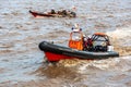 Cowes Lifeboat in action in Hull in a sunny day, Kingston upon Hull, UK Royalty Free Stock Photo