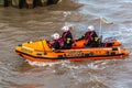 Cowes Lifeboat in action in Hull in a sunny day, Kingston upon Hull, UK Royalty Free Stock Photo