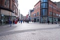 Cowgate, Constable Street in Scotland`s Dundee busy with Shoppers and Visitors Royalty Free Stock Photo