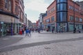 Cowgate, Constable Street in Scotland`s Dundee busy with Shoppers and Visitors Royalty Free Stock Photo