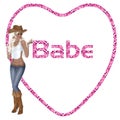 Cowgirl Babe Heart