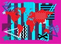 World map Info graphic, colorful borders and creative geometric background Royalty Free Stock Photo