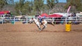 Cowgirl Barrel Racing At A Country Rodeo Royalty Free Stock Photo