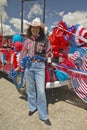 Cowgirl on the Fourth of July,in Lima Montana