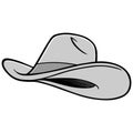 Cowgirl Hat Illustration Royalty Free Stock Photo