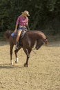 Cowgirl riding Royalty Free Stock Photo