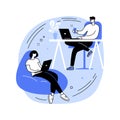 Coworking abstract concept vector illustration. Royalty Free Stock Photo