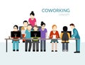 Coworking Center Concept Royalty Free Stock Photo