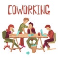 Coworking Center Concept Royalty Free Stock Photo