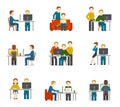 Coworking Center Icons