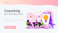 Coworking landing page template