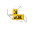 Coworking Space, networking zone logo and icon. Vector design