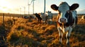 Cows in a grassy field