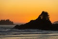 Cox Bay Beach at Sunset, Tofino, Canada Royalty Free Stock Photo