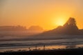 Cox Bay Beach Sunset, Tofino, Canada Royalty Free Stock Photo