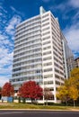 Cox Building in Fall Royalty Free Stock Photo