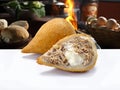 Coxinha of chicken, Brazilian snack Royalty Free Stock Photo