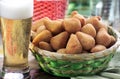 Coxinha de Frango - Brazilian fried chicken snack Royalty Free Stock Photo