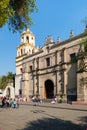 The Coyoacan Cathedral in Mexico City Royalty Free Stock Photo