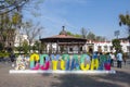 Historic center of Coyoacan, Mexico City, Mexico Royalty Free Stock Photo