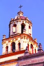 San Juan Bautista temple, main church of coyoacan in mexico city. VII Royalty Free Stock Photo