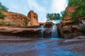 Coyote Gulch Lower Waterfall Royalty Free Stock Photo