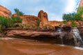 Coyote Gulch Lower Waterfall Royalty Free Stock Photo