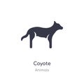coyote icon. isolated coyote icon vector illustration from animals collection. editable sing symbol can be use for web site and