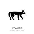 coyote icon in trendy design style. coyote icon isolated on white background. coyote vector icon simple and modern flat symbol for