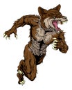 Coyote Sports Mascot Royalty Free Stock Photo