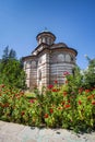 Cozia monastery church on a sunny summer day