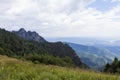 Landscape view from Cozia mountain Royalty Free Stock Photo