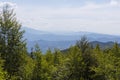 Landscape view from Cozia mountain 