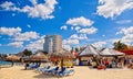 Cozumel Beach Bar and Hotel Royalty Free Stock Photo