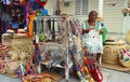 Cozumel Mexico-circa May 2016: Portrait of a local woman selling souvenirs to tourists